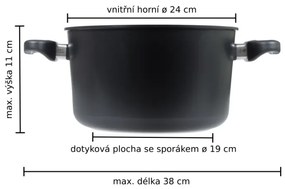 Titánový hrniec TEQ ø 24 cm x 11 cm / 3.8 l