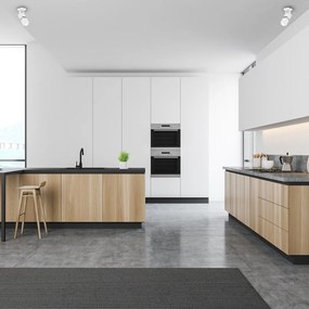 Bodové svietidlo Vidar, 1x chrómové/biele kovové tienidlo, w