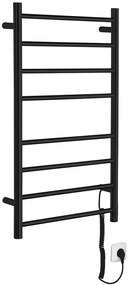 Sapho Sapho, REDONDO elektrický sušiak uterákov, guľatý, 500x900 mm, 75 W, čierny matná, ER220BV