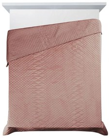Dekorstudio Zamatový prehoz na posteľ LUIZ3 v ružovej farbe Rozmer prehozu (šírka x dĺžka): 170x210cm