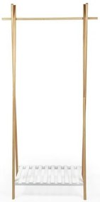 Stojan na šaty Compactor Bamboo Stender, prírodné drevo