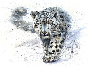 Samolepiaca tapeta kreslený leopard