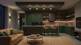 Toolight Toolight, stropné svietidlo 1xE27 APP1303-1C, čierna, OSW-02427