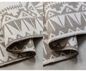 Krémovo-hnedý vonkajší koberec 200x290 cm Gemini – Elle Decoration