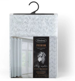 ZÁVES NA KRÚŽKOCH EVA MINGE TIFFANY 135X250 CM BIELA