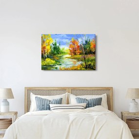 Obraz - Maľba krajiny (90x60 cm)