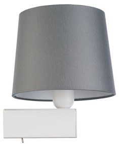 NOWODVORSKI Nástenná moderná lampa CHILLIN, 1xE27, 40W, biela, šedá