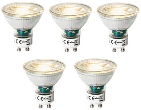 Sada 5 GU10 3-krokových stmievateľných LED žiaroviek 7W 600 lm 2700K