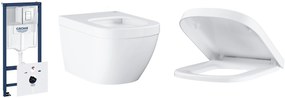 Set WC misa Grohe Euro Ceramic 3932800H, podomietková konštrukcia Grohe Rapid SL 38827000, 39330001