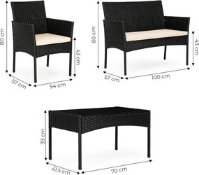 Ratanová sedacia súprava do záhrady