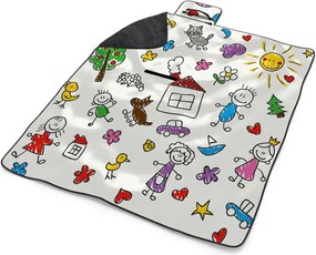 Sablio Plážová deka Maľovanie 2: 200x140 cm