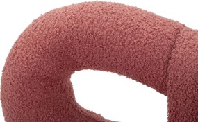 Dizajnová jedálenská stolička Ilary Mini bouclé ružová