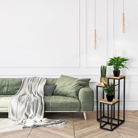 Stojan na kvety MUNIR CRAFT čierny