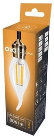 LED žiarovka E14 C35 FLAMI 6W Farba: Denná biela 4000K