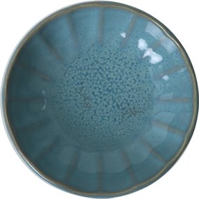 Súprava 6 kameninových misiek Laguna 12 cm, tyrkysová