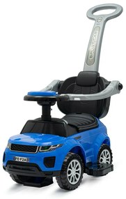 Detské hrajúce odrážadlo s vodiacou tyčou SUV 3v1 Baby Mix Prime modré
