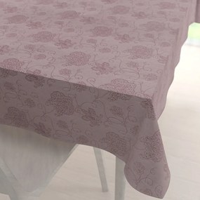 Biante Teflónový obdĺžnikový obrus TF-077 Kvetované ornamenty na staroružovom 120x180 cm