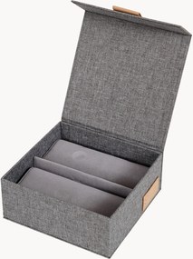 Ľanová úložná škatuľa na hodinky Premium