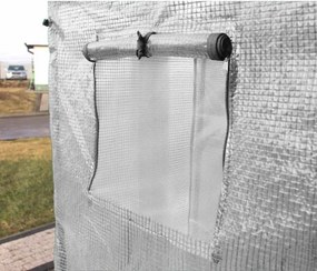 Záhradný biely fóliovník na paradajky 200 x 77 x 168 cm