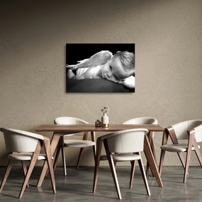 Sklenený obraz detského anjela (70x50 cm)