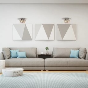 Krištáľové nástenné svietidlo CHELSEA 2xE14/40W/230V chróm