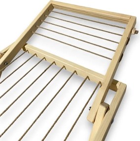 Drevený sušiak na bielizeň skladací – voľne stojací, veľký, svetlý