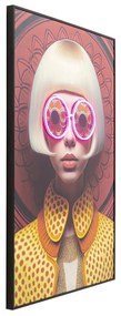 Fancy Blond Lady LED obraz viacfarebný 120x80 cm