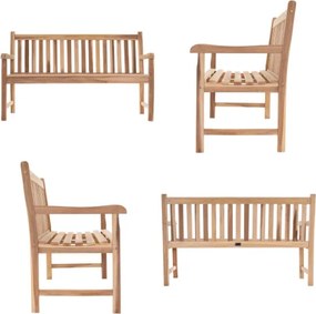 Divero 35520 Záhradná lavica masív 3-miestna 150 cm