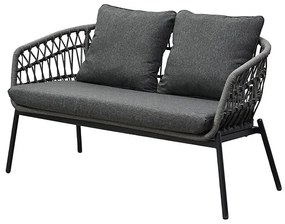 Autronic BONTEC Záhradná sedacia súprava, kov, polyratan, sivá, AZ-L1880 GREY Farba: Šedá