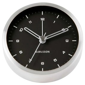 Budík Tinge čierny 9 × 3 cm