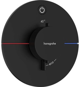 HANSGROHE ShowerSelect Comfort S termostat pod omietku pre 1 spotrebič, matná čierna, 15553670