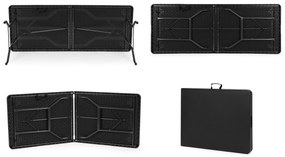 ModernHome Skladací cateringový stôl 180 cm - čierny ModernHome