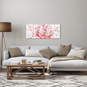 Obraz technikou Drippingu (120x50 cm)