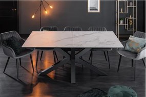 Rozkladací jedálenský stôl Eternity 41218 180/225x90cm Ceramik white marble  - Komfort-nábytok