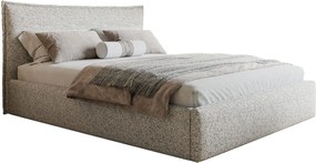 Čalúnená manželská posteľ s úložným priestorom SLIM 14 - striebornosivá | 160×200