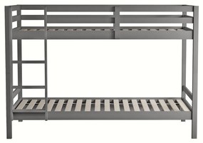 Detská poschodová posteľ 90 cm Invocato (sivá) (s roštom). Vlastná spoľahlivá doprava až k Vám domov. 1116362