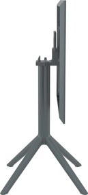 Skladací stôl Sky square - tmavošedá