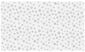 Vianočný obrus SILVER STAR 140x220 cm, biely