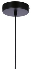 Candellux Čierny závesný luster Jonera pre žiarovku E27 31-08428