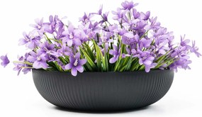 Okrasná miska PLANA, sklolaminát, priemer 34 cm, čierna