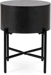 PROXIMA.store - Minimalistický okrúhly konferenčný stolík CEVES FARBA: čierna