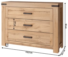 Komoda MORATIZ 3S, obdobie Wotan