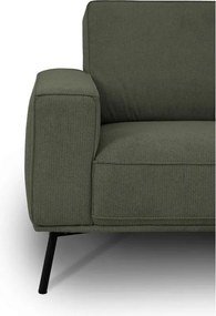 Tmavozelená ženilková rohová pohovka (pravý roh/do L) Amsterdam – Scandic