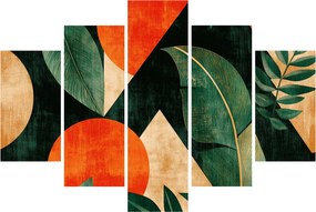 Obraz - Geometrické prírodné motívy II. (150x105 cm)