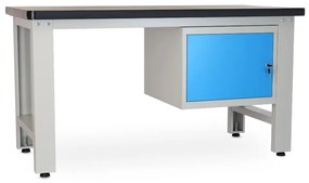 Dielenský stôl Solid MDF-01, 150 cm, závesný box, čierna