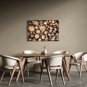 Obraz - Drevo v snehu (90x60 cm)