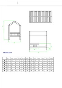 Raj posteli Posteľ MONTESSORI P