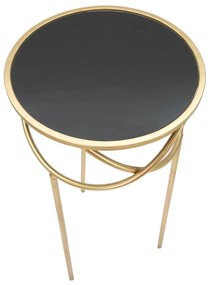 Okrúhly odkladací stolík so sklenenou doskou ø 40 cm Ring – Mauro Ferretti