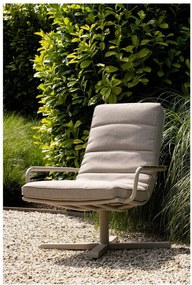 Svetlosivé kovové záhradné kreslo Coosa – Exotan