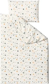 Sada krepových obliečok ASTORIA POLY krémové + plachta Jersey 90 x 200 cm cappuccino, jednolôžko